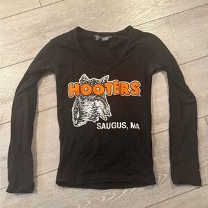 Black Hooters Long Sleeve Shirt